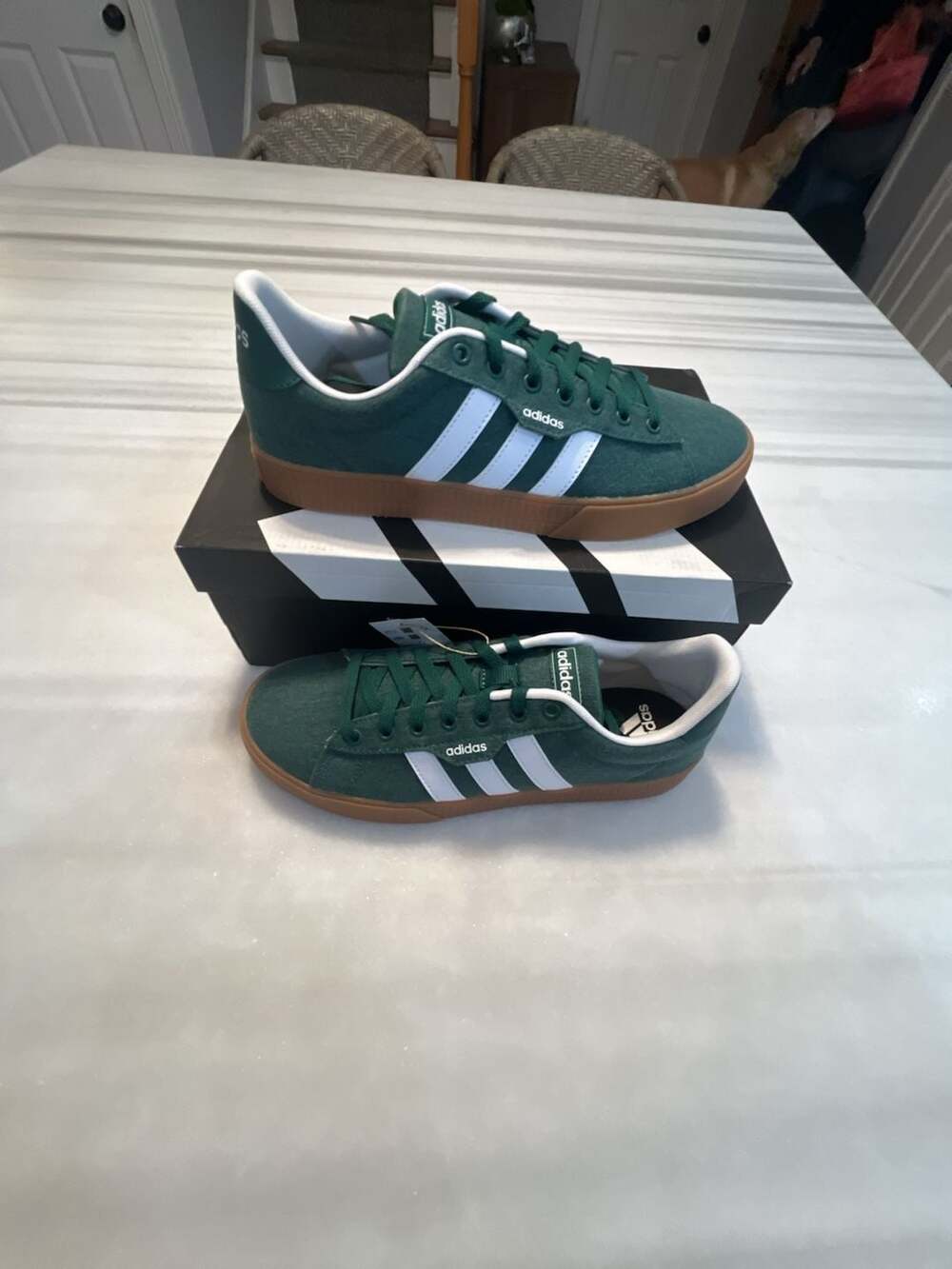 Adidas Daily 3.0 Collegiate Green Gum Sneakers Shoes men’s 9.5